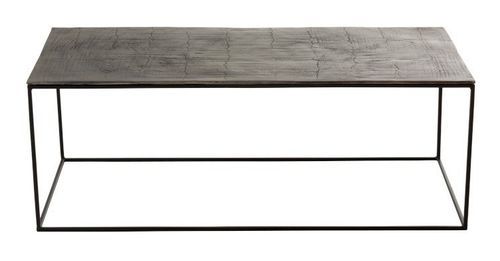 Table basse rectangulaire métal antique noir Liath L 110 cm - Photo n°2; ?>