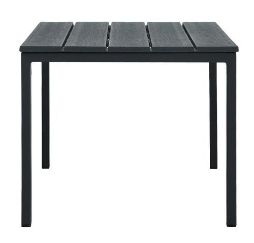 Table basse rectangulaire plastique et métal gris Roni - Photo n°3; ?>