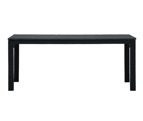Table basse rectangulaire plastique et métal noir Roni - Photo n°2; ?>