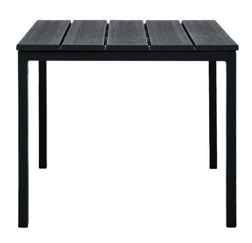 Table basse rectangulaire plastique et métal noir Roni - Photo n°3; ?>