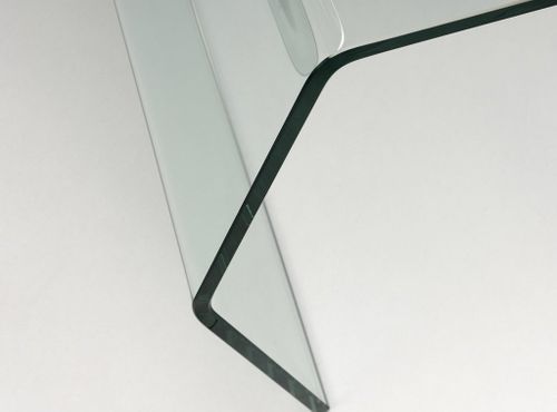 Table basse rectangulaire verre transparent Pana L 105 cm - Photo n°2; ?>