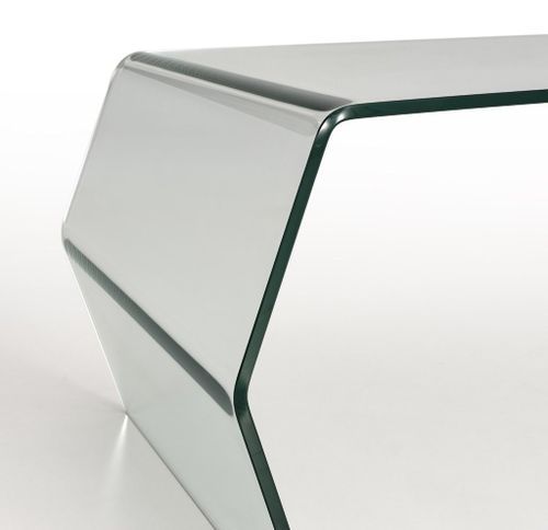 Table basse rectangulaire verre transparent Pana L 105 cm - Photo n°3; ?>