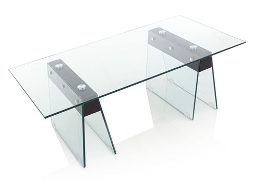 Table basse rectangulaire verre transparent Luisa L 120 cm - Photo n°2; ?>