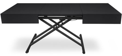 Table basse relevable et extensible noir Sunda L 120/155/190 x H 40/75 x P 80 cm - Photo n°3; ?>