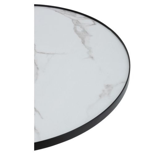 Table basse ronde bois effet marbre Ocel D 80 cm - Photo n°3; ?>
