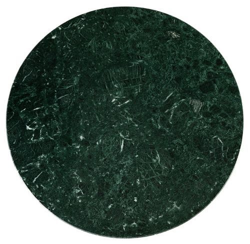 Table basse ronde marbre vert et métal doré Thierry - Photo n°2; ?>