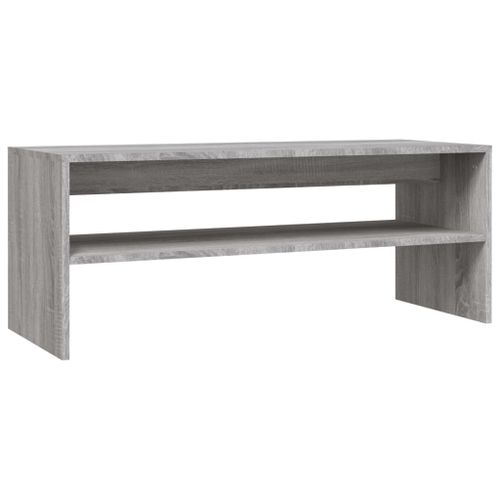 Table basse Sonoma gris 100x40x40 cm Bois d'ingénierie - Photo n°2; ?>