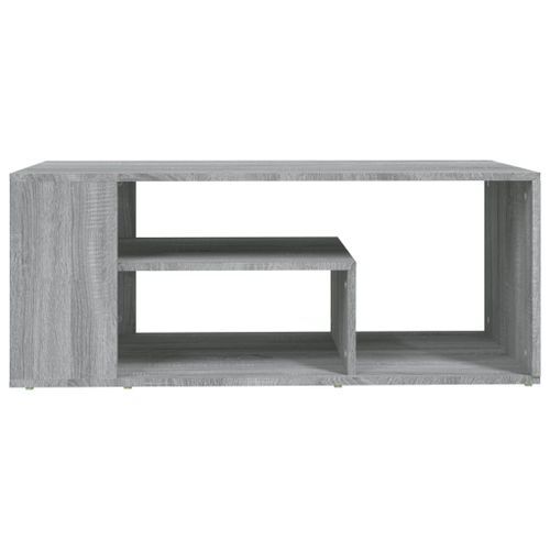 Table basse Sonoma gris 100x50x40 cm Bois d'ingénierie - Photo n°3; ?>