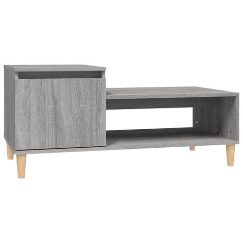 Table basse Sonoma gris 100x50x45 cm Bois d'ingénierie - Photo n°2; ?>