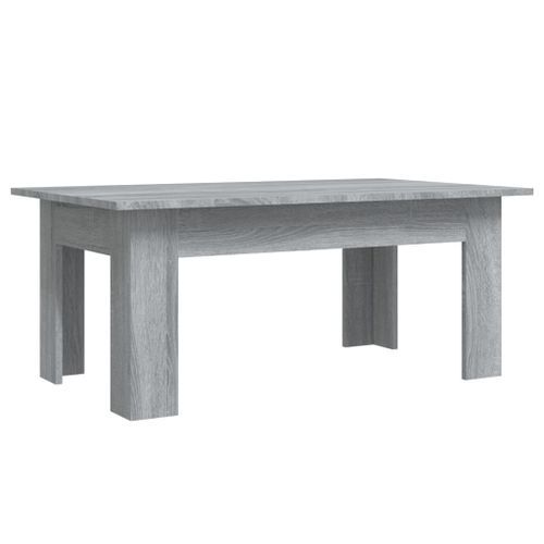 Table basse Sonoma gris 100x60x42 cm Bois d'ingénierie - Photo n°2; ?>