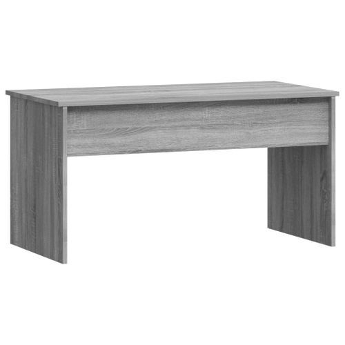 Table basse Sonoma gris 102x50,5x52,5 cm Bois d'ingénierie - Photo n°3; ?>