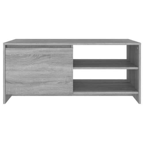 Table basse Sonoma gris 102x50x45 cm Bois d'ingénierie - Photo n°3; ?>