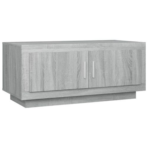 Table basse Sonoma gris 102x50x45 cm Bois d'ingénierie - Photo n°2; ?>