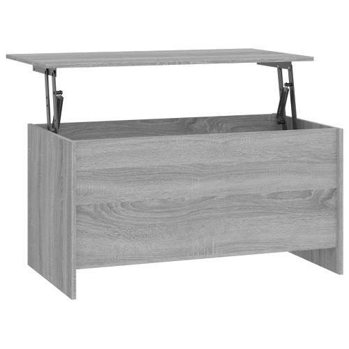 Table basse sonoma gris 102x55,5x52,5 cm bois d'ingénierie - Photo n°2; ?>