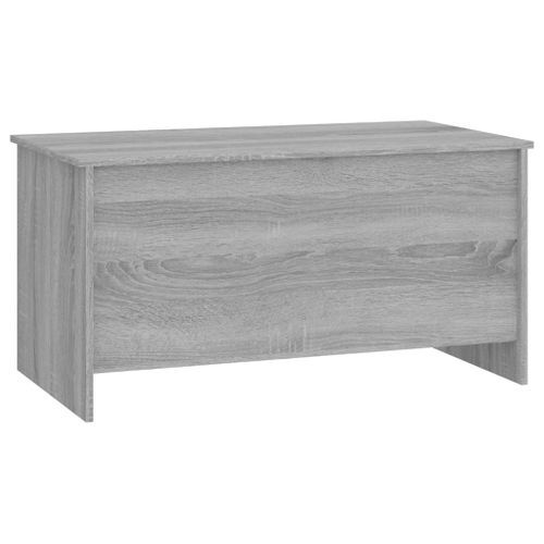 Table basse sonoma gris 102x55,5x52,5 cm bois d'ingénierie - Photo n°3; ?>