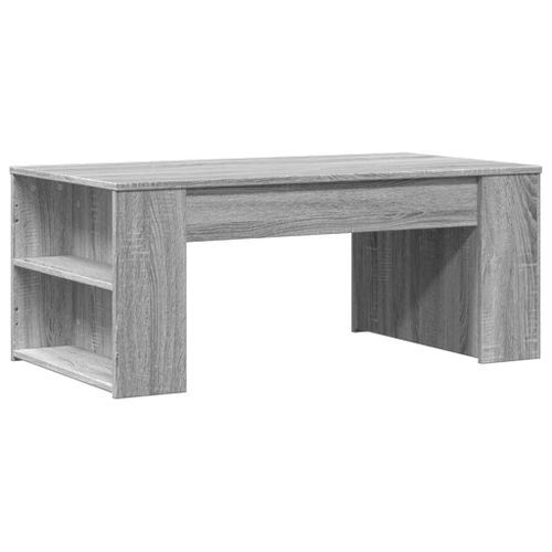 Table basse sonoma gris 102x55x42 cm bois d'ingénierie - Photo n°2; ?>