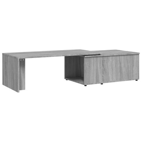 Table basse Sonoma gris 150x50x35 cm Bois d'ingénierie - Photo n°2; ?>