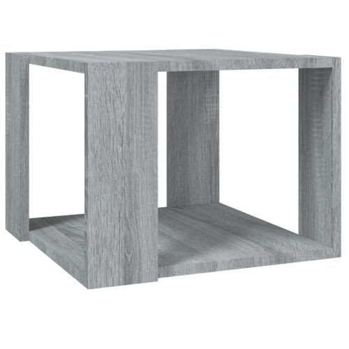 Table basse Sonoma gris 40x40x30 cm Bois d'ingénierie - Photo n°2; ?>