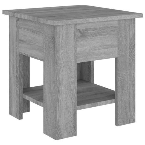 Table basse Sonoma gris 40x40x42 cm Bois d'ingénierie - Photo n°2; ?>