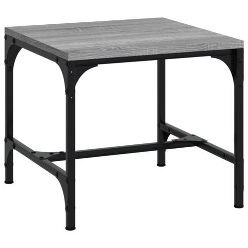 Table basse Sonoma gris 50x50x35 cm Bois d'ingénierie - Photo n°2; ?>