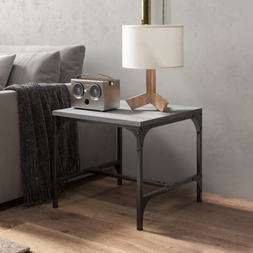 Table basse Sonoma gris 50x50x35 cm Bois d'ingénierie - Photo n°3; ?>