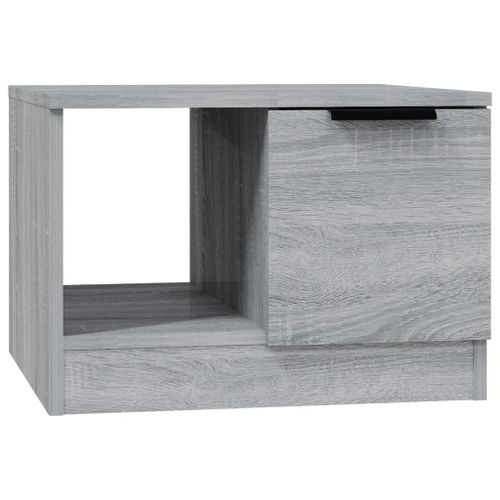 Table basse sonoma gris 50x50x36 cm bois d'ingénierie - Photo n°2; ?>