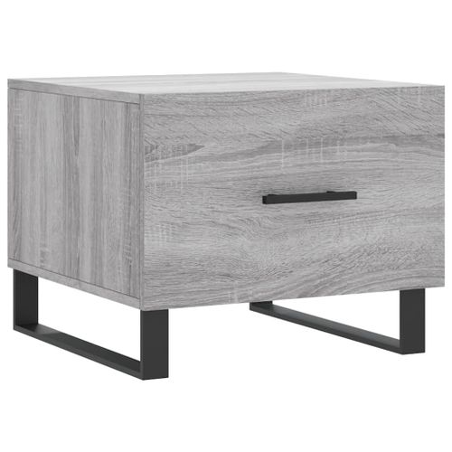 Table basse Sonoma gris 50x50x40 cm Bois d'ingénierie - Photo n°2; ?>