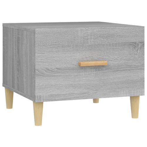 Table basse Sonoma gris 50x50x40 cm Bois d'ingénierie - Photo n°2; ?>