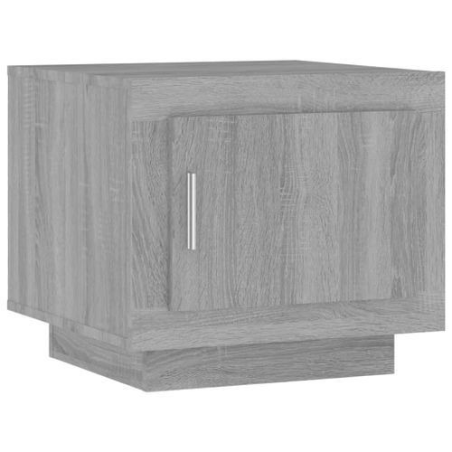 Table basse sonoma gris 51x50x45 cm bois d'ingénierie - Photo n°2; ?>