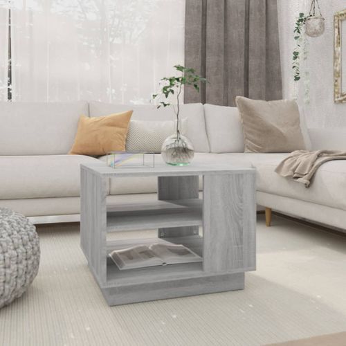 Table basse Sonoma gris 55x55x43 cm - Photo n°2; ?>