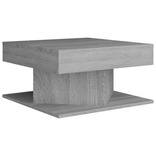 Table basse Sonoma gris 57x57x30 cm Bois d'ingénierie - Photo n°2; ?>