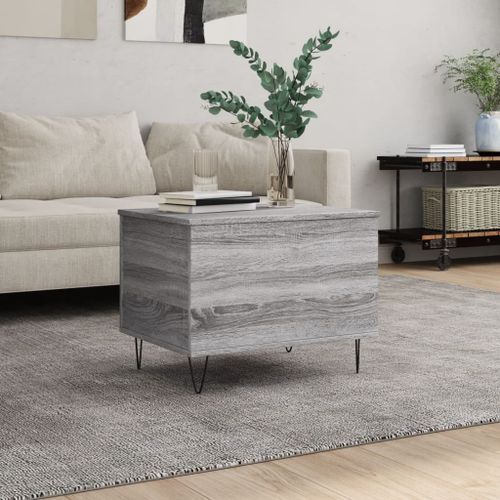 Table basse Sonoma gris 60x44,5x45 cm Bois d'ingénierie - Photo n°2; ?>