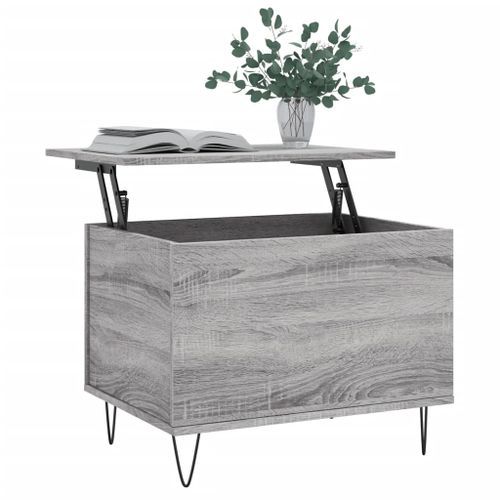 Table basse Sonoma gris 60x44,5x45 cm Bois d'ingénierie - Photo n°3; ?>