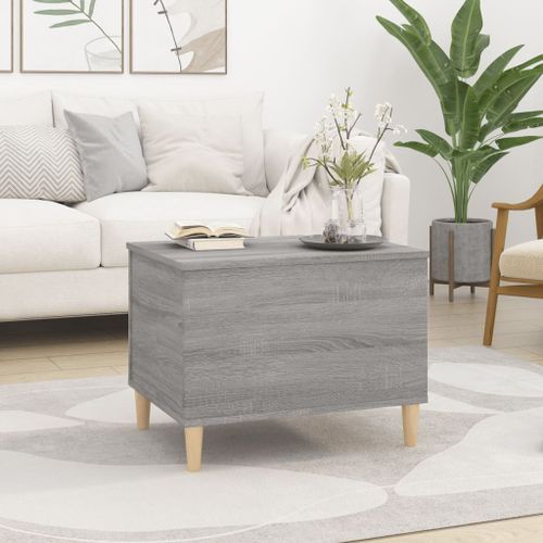 Table basse Sonoma gris 60x44,5x45 cm Bois d'ingénierie - Photo n°3; ?>