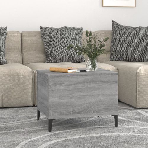 Table basse Sonoma gris 60x44,5x45 cm Bois d'ingénierie - Photo n°3; ?>