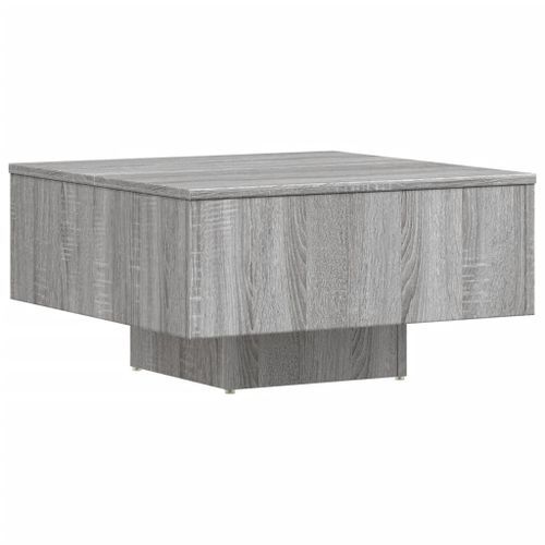 Table basse Sonoma gris 60x60x31,5 cm Bois d'ingénierie - Photo n°2; ?>