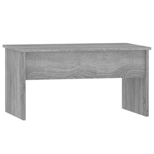 Table basse Sonoma gris 80x50,5x41,5 cm Bois d'ingénierie - Photo n°3; ?>