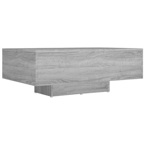 Table basse Sonoma gris 85x55x31 cm Bois d'ingénierie - Photo n°2; ?>