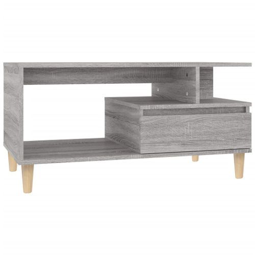 Table basse Sonoma gris 90x49x45 cm Bois d'ingénierie - Photo n°2; ?>