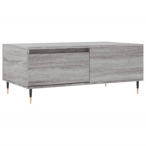 Table basse Sonoma gris 90x50x36,5 cm Bois d'ingénierie - Photo n°2; ?>