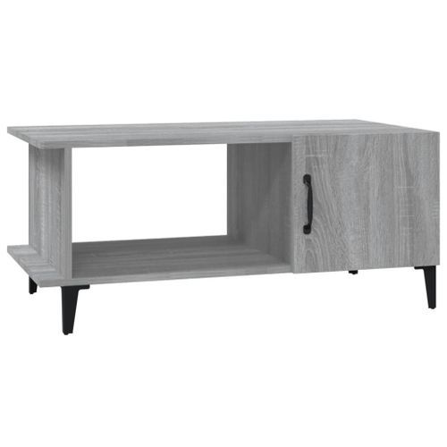 Table basse Sonoma gris 90x50x40 cm Bois d'ingénierie - Photo n°2; ?>