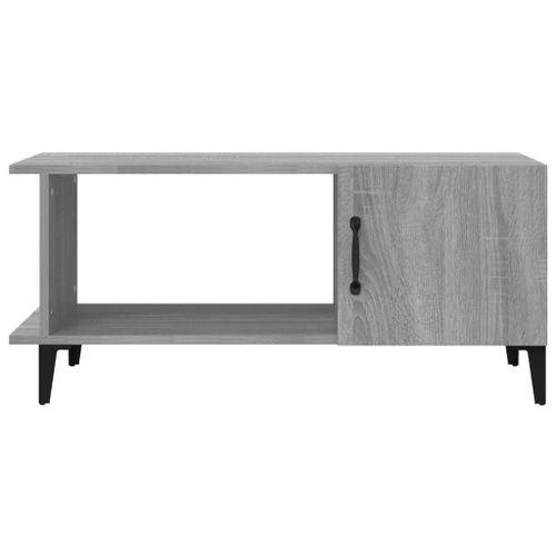 Table basse Sonoma gris 90x50x40 cm Bois d'ingénierie - Photo n°3; ?>