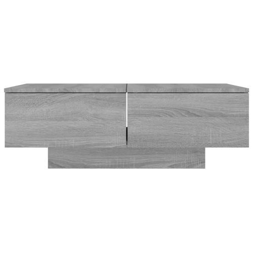 Table basse Sonoma gris 90x60x31 cm Bois d'ingénierie - Photo n°3; ?>