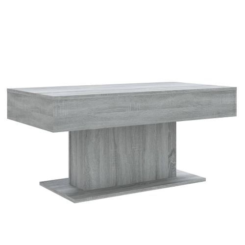 Table basse Sonoma gris 96x50x45 cm Bois d'ingénierie - Photo n°2; ?>