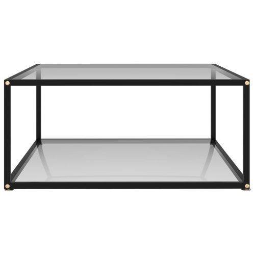 Table basse Transparent 80x80x35 cm Verre trempé - Photo n°2; ?>