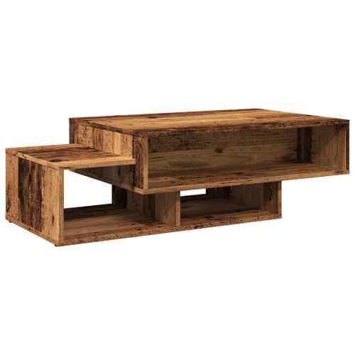 Table basse vieux bois 105x55x32 cm bois d'ingénierie - Photo n°2; ?>