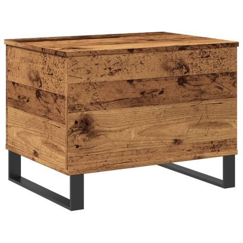 Table basse vieux bois 60x44,5x45 cm bois d'ingénierie - Photo n°2; ?>