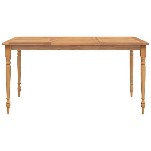 Table Batavia 150x90x75 cm Bois de teck solide - Photo n°3; ?>