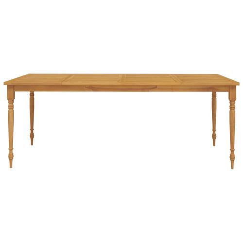 Table Batavia 200x100x75 cm Bois de teck solide - Photo n°3; ?>