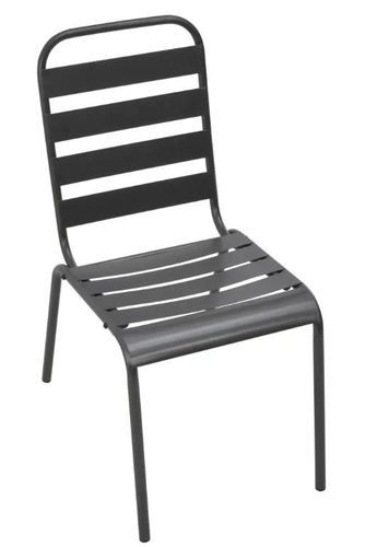 Table carrée et 2 chaises de jardin métal gris Pretty - Photo n°3; ?>